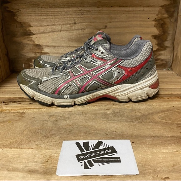 ASICS gel equation grey red running sneakers shoes - Picture 3 of 8